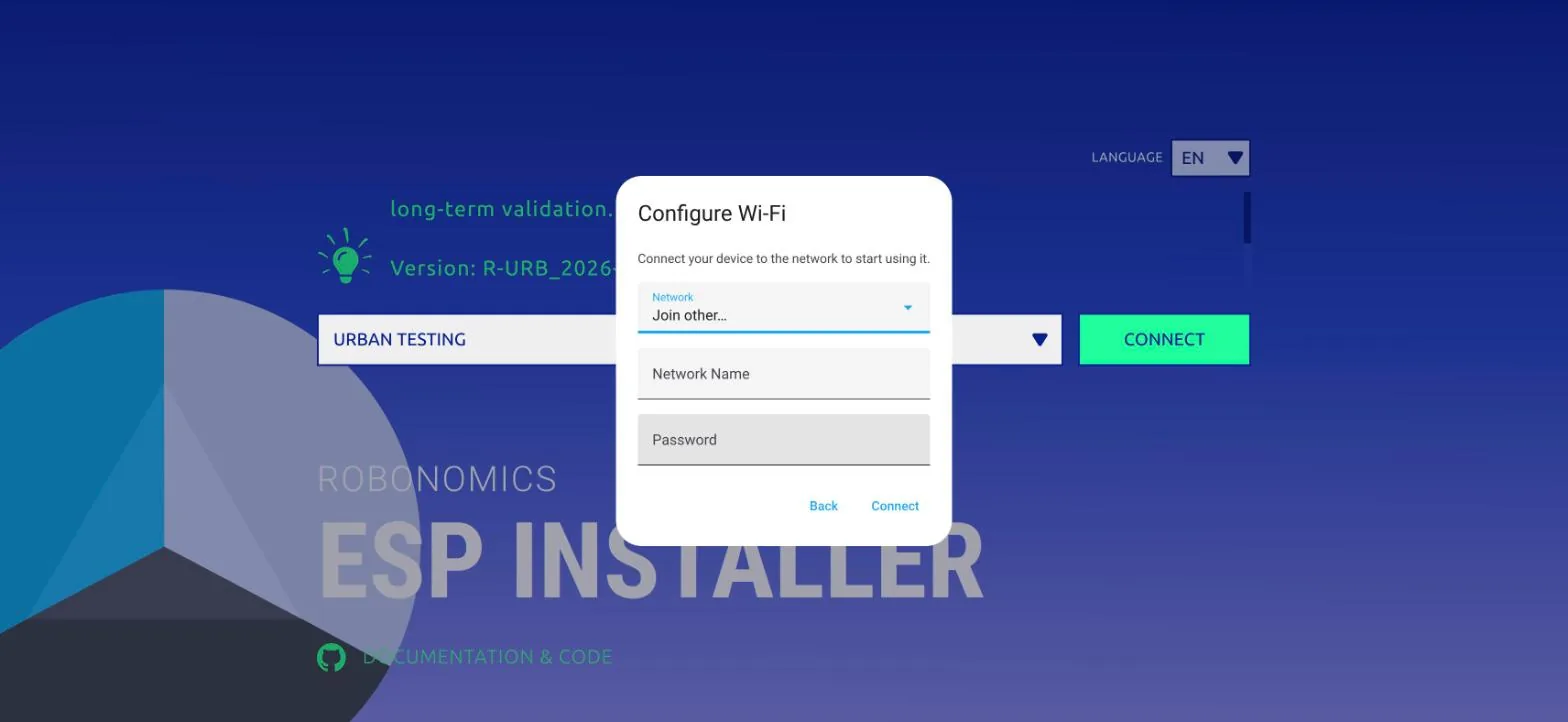 The Configure Wi-Fi dialog