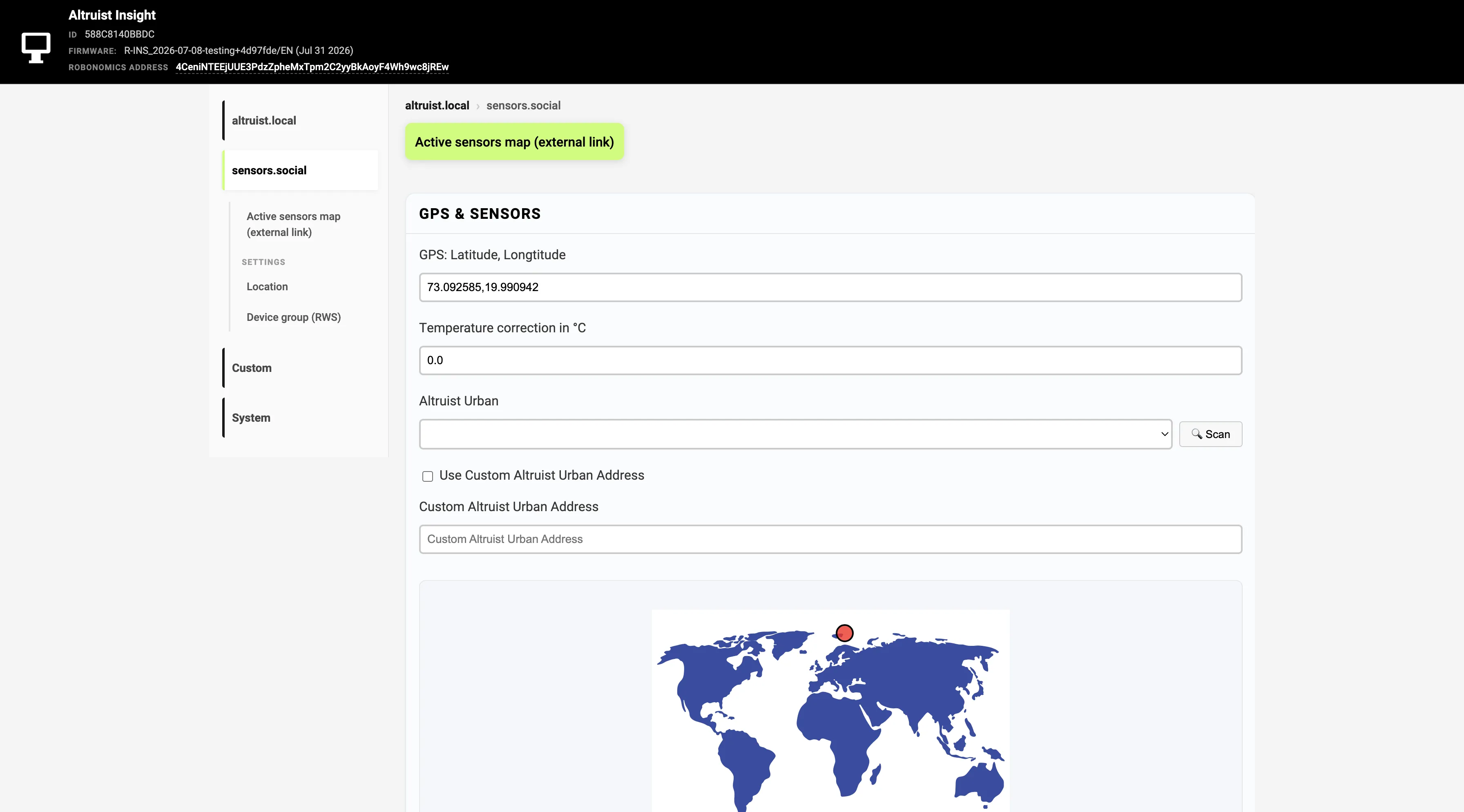Desktop hub with sidebar