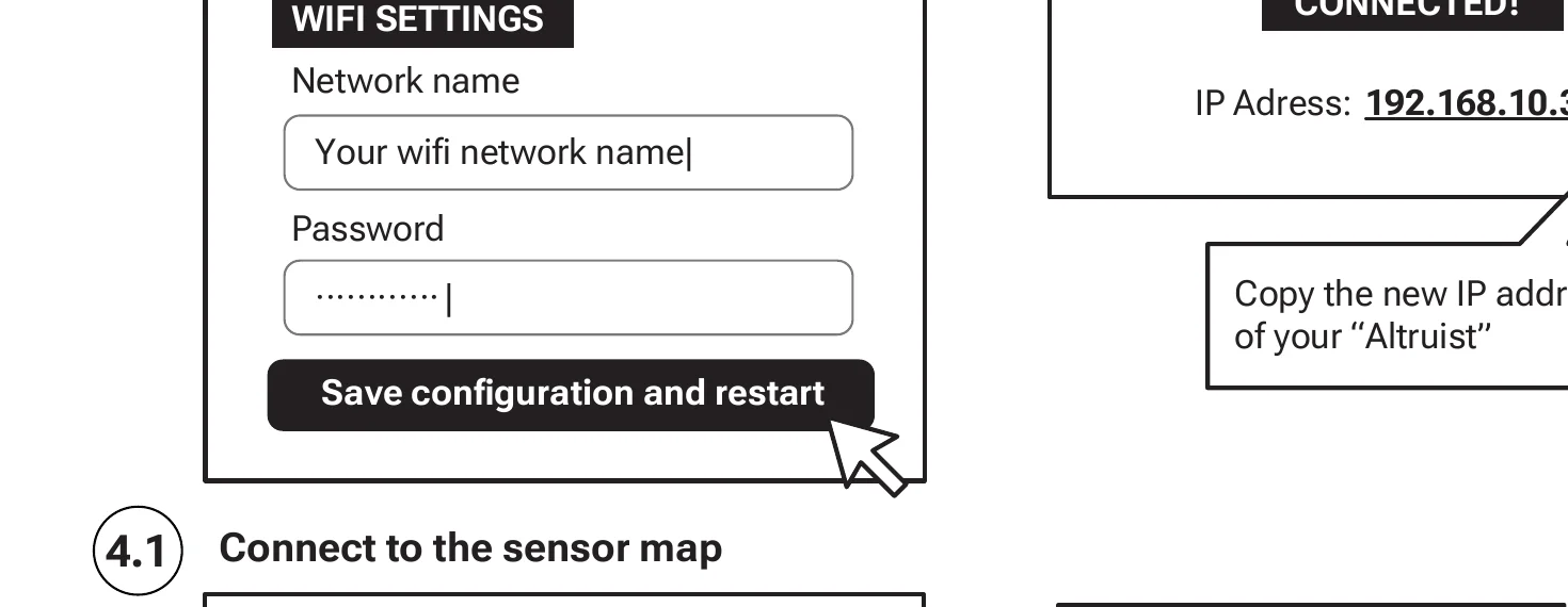 Sensor map configuration